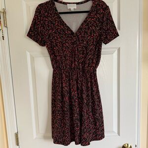 OPEN TO OFFERS French Grey Black and Red Mini Dress